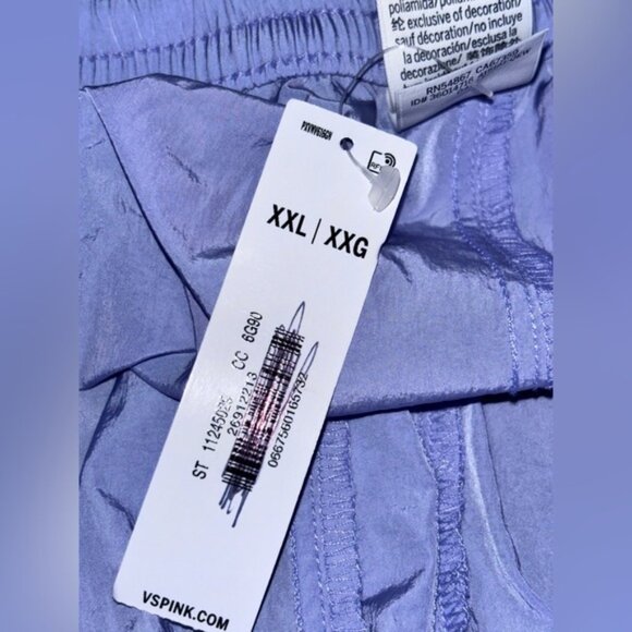 NEW Pink Victoria’s Secret Parachute Cargo  Pant Women XXL Casual Cool Campus - Picture 9 of 10